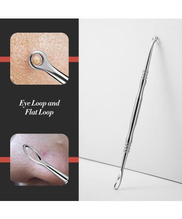 BEZOX Blackhead Remover Tools Pore Extractor Kit Set of 3 Stainless Pimple Popper Facial Tools with Metal Storage Case 3 pcs 1.0 - Buy Online on SooperMarket.com