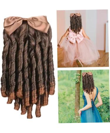 Liummrcy. Hair Extensions Ponytail Hairpiece with Bow Spiral Curl Synthetic Historical Colonial Lady Costume Wig. - Buy Online on SooperMarket.com