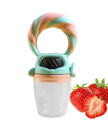 Jingling Fruit Pacifier Feeder - Safe Silicone Teething Tool for Babies | Soft Vegetable & Fruit Food Feeder - Buy Online on SooperMarket.com