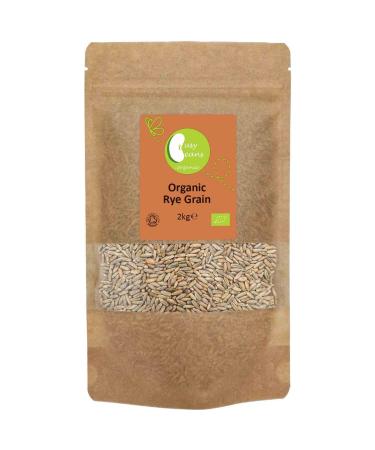 Organic Rye Grain - Certified Organic - by Busy Beans Organic (2kg)