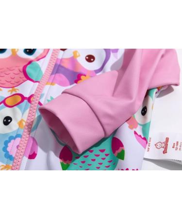 Bonverano Baby Girls Swimsuit - Owl Print One Piece with UPF 50+ Sun Protection | 9-12 Months - Buy Online on SooperMarket.com