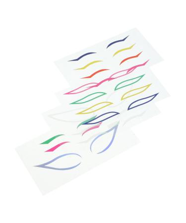 Healeved 28 Sets Paper Female Makeup Sticker Beauty Eyeliner Decal Beauty Supply