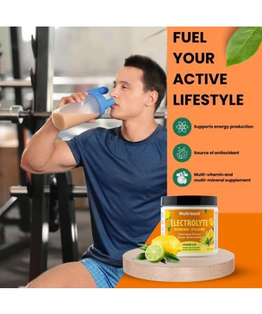 NUTRASOL Advance Electrolytes w/Key Nutrients Minerals & Vitamins | Antioxidant | Pre&Post Workout Hydration Solution | Boost Energy | Helps Body Hydrate During Physical Activities - Buy Online on SooperMarket.com