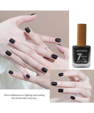 Black Nail Polish Matte Nail Polish 7 Days Long Lasting Nail Polish Quick Dry Nail Gel Polish Natural Non Toxic Nail Varnish DIY Nail Art at Home - Buy Online on SooperMarket.com