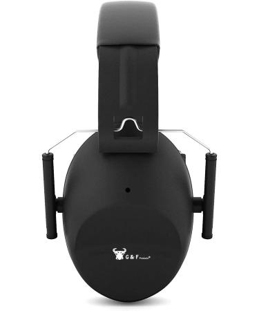Earmuffs hearing protection with low profile passive folding design 26dB NRR and reduces up to 125dB  black Satin Black Earmuff - Buy Online on SooperMarket.com