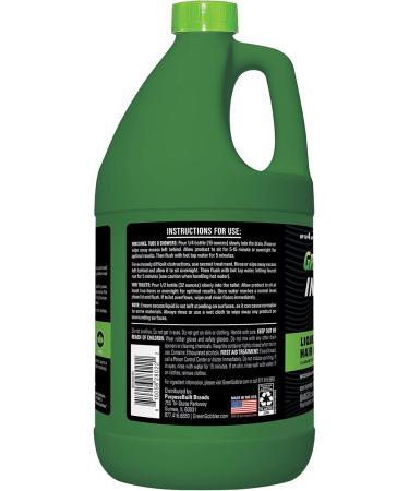 Green Gobbler Industrial Strength Drain Clog Remover Gel | Safe for Pipes Toilets Sinks & Septic Systems - 64 fl. oz - Buy Online on SooperMarket.com