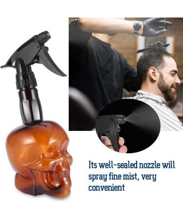 Hairdressing Spray Bottle 500 ml Skull-shaped Refillable Spray Continuous Water Mister for Hairdressing Salon Hair Styling Plants Pets Home Clean - Buy Online on SooperMarket.com