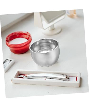 Angoily Double-Walled Stainless Steel Shaving Cup Set - Premium Korean Foam & Razor Tools for Men - Buy Online on SooperMarket.com