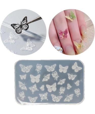 3D Nail Mold With Variety Of Patterns Template Carving Sticker Stencil Tools Moulds For Nail Enthusiasts And Salons 6 - Buy Online on SooperMarket.com