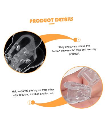 FOMIYES 3 Pairs Toe Splitter Nail Tool Thumb Splint Nail Protector Toe Dividers Valgus Correct Bunion Protector Foot Separator Toe Spacers for Feet Foot Toe Separator Man Sebs Stretcher - Buy Online on SooperMarket.com