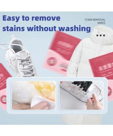 Clothes Stain Removal Wipes Stain Removal Wet Wipes Clothes Oil Stain Remover Laundry Stain and Spot Remover Instant Stain Removing Wipes Individual Wrapped Cleaning Wipes For Clothes (20PCS) - Buy Online on SooperMarket.com