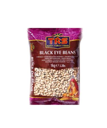 TRS Black Eye Beans | 1Kg | Black Eyed Beans | Fiber Rich Source |GMO Free | Vegan | High Protein |Indian Origin