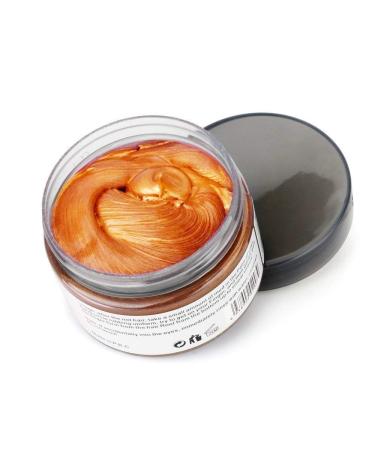 Temporary Hair Wax Color | Washable Orange Hair Styling Cream for Men & Women | Natural Ingredients 120g - Buy Online on SooperMarket.com
