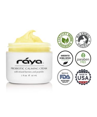 Raya Probiotic Calming Cream | Moisturizing Anti-Aging Face Cream for Sensitive & Mature Skin | Soothes Irritated Skin & Reduces Fine Lines - Buy Online on SooperMarket.com