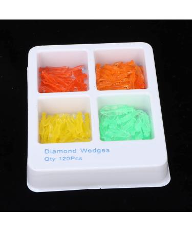 120pcs Dental Wedges Set 4 Sizes Plastic Poly Wedges with Holes for Dental Clinics | International Shipping Available - Buy Online on SooperMarket.com