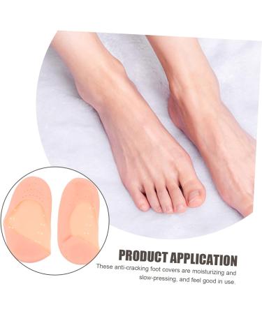 minkissy 4 Pairs Silicone Feet Plantar Socks Silicone Gel Moisturizing Socks Foot Spa Socks Foot Lotion Socks Cracked Feet Socks Anti-Cracking Socks Stretchy Gel Socks Spa Corn L 19.5X9.5X1.5CM - Buy Online on SooperMarket.com