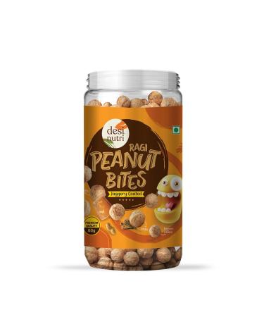 Desi Nutri Peanut Bites Jaggery Coated | Ready to Eat Peanut Bites Jaggery Coated | Peanut Bites Snacks | Peanut Bites Jaggery Coated - 80 GMS | Rich in Iron & Calcium
