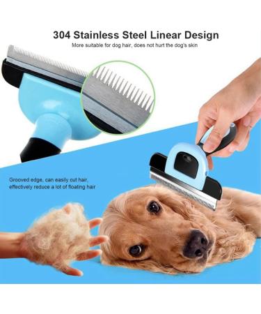 HZPolang Deshedding Tool for Dogs - Pet Hair Remover Grooming Brush for Small, Medium & Large Breeds - Cats, Horses - Short or Long Hair Deshedder - Buy Online on SooperMarket.com