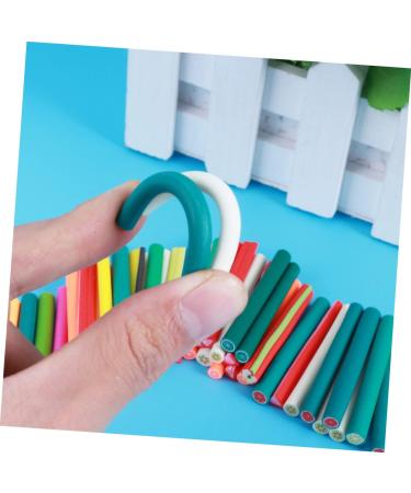 Healeved 50pcs Diy Nail Art Braiding Toy Stickers Homemade Canes 3d Nail Sticker Canes Sticks Nail Art Tips Decoration Diy Manicure Supplies Nail Decor Scrapbooking Accessories Polymer Clay - Buy Online on SooperMarket.com