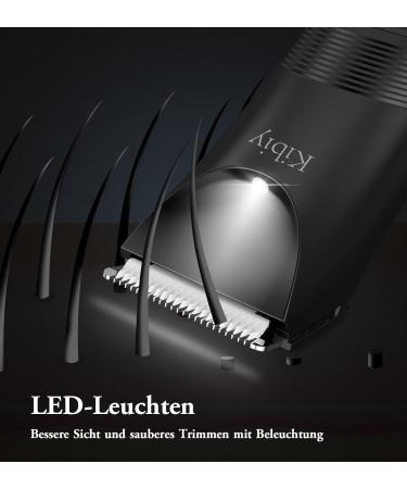 Buy Kibiy Electric Body Razor for Men - IPX7 Waterproof Trimmer with Ceramic Blade & LED Light - Perfect for Intimate Grooming - Buy Online on SooperMarket.com