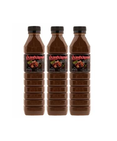Tummour Thai Fermented Fish Sauce Nam Pla Ra Pla Dak Asian Thai Lao Food Papaya Salad Plara     Ships from USA 500ml bottle Choose your Quantity (500ml, 3) 16.9 Fl Oz (Pack of 3) 3.0