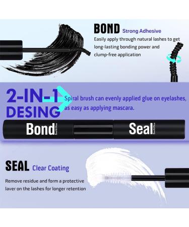 Buy Pre-Made Cat Eye Lash Extension Kit | 9-16mm Fluffy & Wispy Clusters | Waterproof Bond Seal & Tweezers - Geeneiya KIT-80D+100D - Buy Online on SooperMarket.com