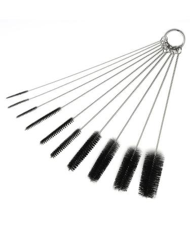 Straw Cleaning Brush Long Nylon Pipe Tube Cleaner Brush for Drinking Bottle 10PCS Nylon Tube Brush Set