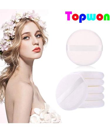 Topwon 5'' Powder Puff for Body Baby - Extra Large Jumbo Size Use for Dusting Powder or Blending & Setting Makeup Foundation (4 Pieces) - Buy Online on SooperMarket.com