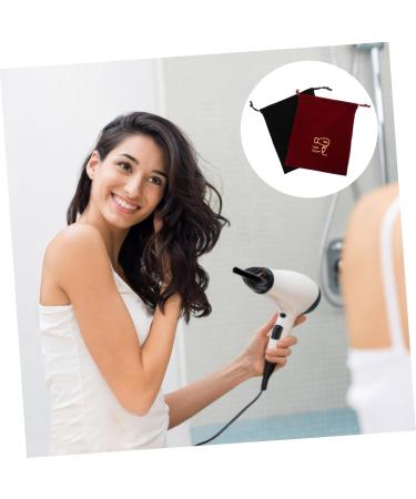 PLAFOPE 2 Pcs Storage Bag Drawstring Toiletry Travel Bag Hair Dryer Storage Pouch Travel Hairdryer Fabric - Buy Online on SooperMarket.com