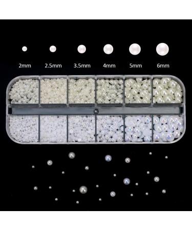 4000 PCS Crystal AB Rhinestones & Pearls Set with Tweezer - Nail Art, DIY Crafts, Face & Clothing Embellishments - Buy Online on SooperMarket.com