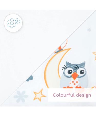 Baby Swaddle Wrap Blanket/Newborn Cotton Swaddling Sleeping Bag 0 to 3 Months (Owls Grey) 6 - Buy Online on SooperMarket.com