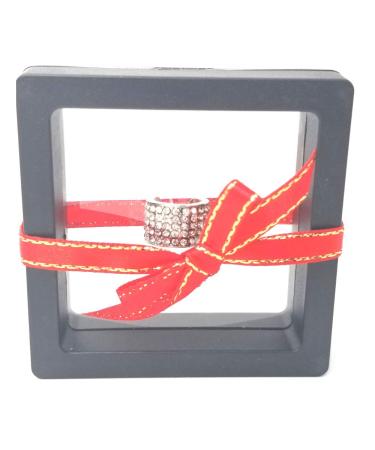 Gift Box Stethoscope Charms Jewelry - Crystal Silver Strass