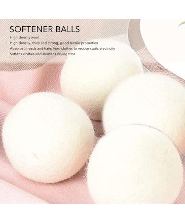 Dekaim 6pcs Wool Drying Balls Reusable Static Reduction Time Saving Skin Friendly Softener Ball for Clothes(3CM) - Buy Online on SooperMarket.com