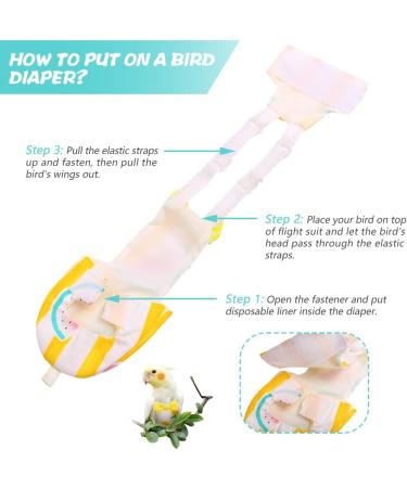 Kama Bridal Diapers for Parakeets Cockatiels & Small Birds - 2 Pack | Best for Macaws Budgerigars & Canaries - International Shipping Available! - Buy Online on SooperMarket.com