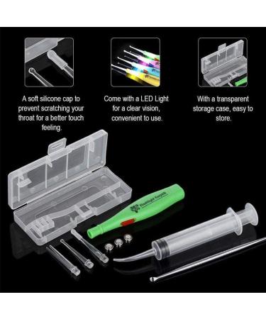 HliIQQ Tonsil Stone Remover Tool with LED Light Box and Whitening Care Syringe - Ear Syringe Flush Extractor Set - Buy Online on SooperMarket.com