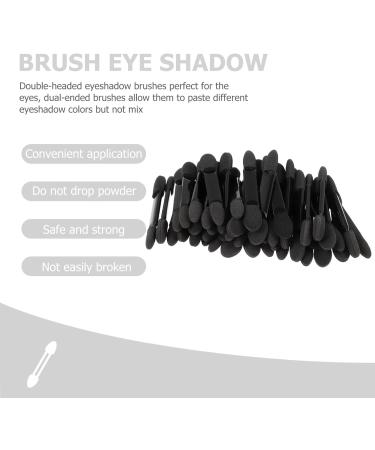 KALLORY 50pcs Makeup Sponge Make up Sponges for Face Brush Eyeshadow Cleaning Brush Lip Brush Disposable 1 count (Pack of 1) Black - Buy Online on SooperMarket.com