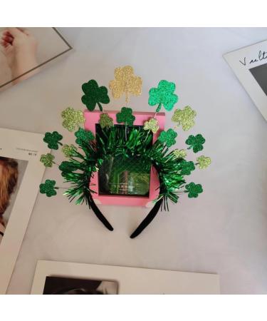 JSGHGDF Mardi GrasHeadband Irish Green Headband Irish Glitter Shamrock Headband SaintPatrick Day Headband CarnivalHeadband - Buy Online on SooperMarket.com