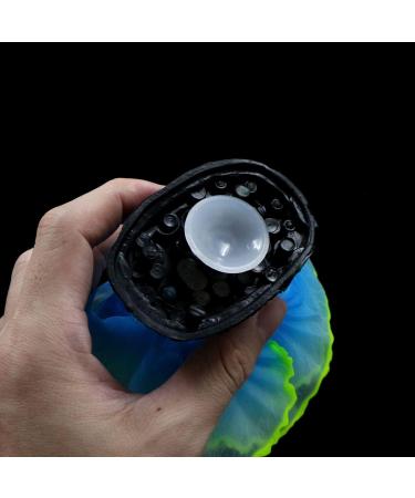 Duozoance Glow-in-the-Dark Artificial Coral Plants for Aquariums - Silicone Blue Decoration | 7.5x5x9cm - Buy Online on SooperMarket.com