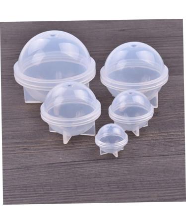 STOBOK 2pcs Silicone Molds for Resin Casting Ice Mold Mini Round Mold Coaster Molds Lamp Shades Silicone Jewelry Mold Epoxy Sphere Mold Resin Casting Molds Resin Mold Manual Ball White 4CM - Buy Online on SooperMarket.com