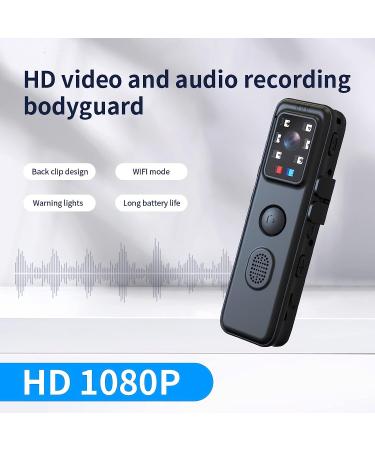 WEIIBDIE Mini WiFi Body Camera with Night Vision and Warning LED - Law Enforcement Video Recorder with Audio and 64G Card for Security Guards - Buy Online on SooperMarket.com