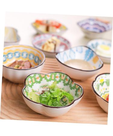 Zerodeko 6pcs Ceramic Saucer Mini Serving Dish Seasoning Bowl Dipping Sauce Plates para Mini Postres Small Ceramic Dish Seasoning Dish Sauce Bowl Dip Dishes Dipping Dish Ceramics re-usable - Buy Online on SooperMarket.com