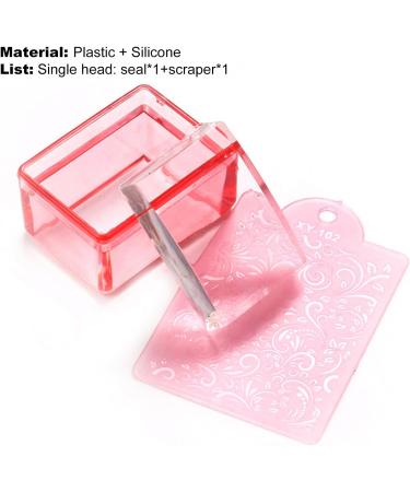 Nail Art Stickers for Women | Easy Clean Silicone Stamp & Scraper | Party Decor & Manicure Plate | International Shipping - Buy Online on SooperMarket.com