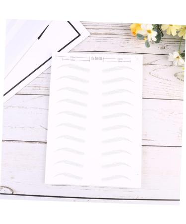 Mikinona 2 Pairs Disposable Makeup Tools 4d Hair-like Authentic Eyebrows Template Eyebrow Trimming The Lazy - Buy Online on SooperMarket.com