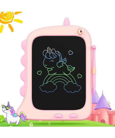 Orsen lcd writing board toys from 3 4 5 6 7 8 years girl young 8.5-inch colorful screen painting platter birthday Christmas gifts for girls unicorn toys (pink) pink
