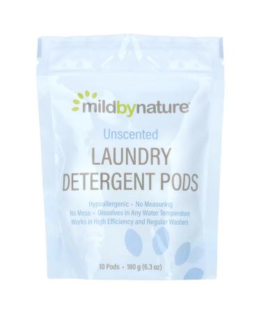 Mild By Nature Laundry Detergent Pods Unscented 10 Pods 6.3 oz (180 g)