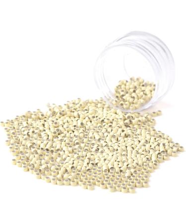 Vlasy Silicone Lined Nano Rings Beads for Hair Extensions - 1000pcs Blonde Nano Beads - Buy Online on SooperMarket.com