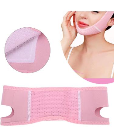 Elastic Face Slimming Belt Adjustable Breathable Belt With Lifting V Line Shaping Bandage For For Reduce Double Chin - Buy Online on SooperMarket.com