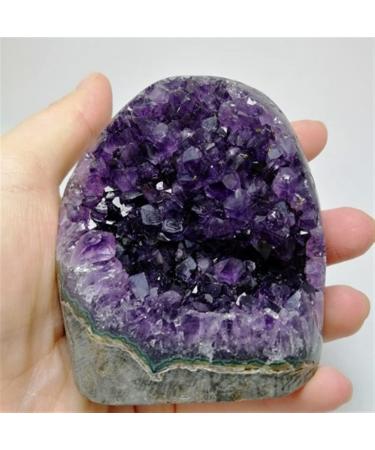 Collection Crystals Amethyst Geode Natural Amethyst Crystal for Feng Shui Specimen (Size : 500g) - Buy Online on SooperMarket.com