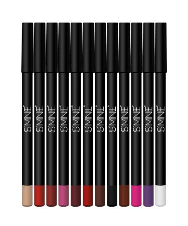 IS'MINE Matte Lip Liner Pencil Set - 12 Assorted Colors | Waterproof Longwear Lip Makeup Pencils - Color Set-3 - Buy Online on SooperMarket.com
