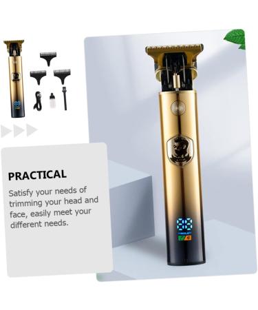 Mikinona Hair Cutting Trimmer 1 Set Hair Clipper Cordless Hair Trimmer Hair Cutting Tool Trimmer Electric Barber Hair Grooming Clipper Nose Hair Scissors Digital Display Man Titanium Alloy - Buy Online on SooperMarket.com